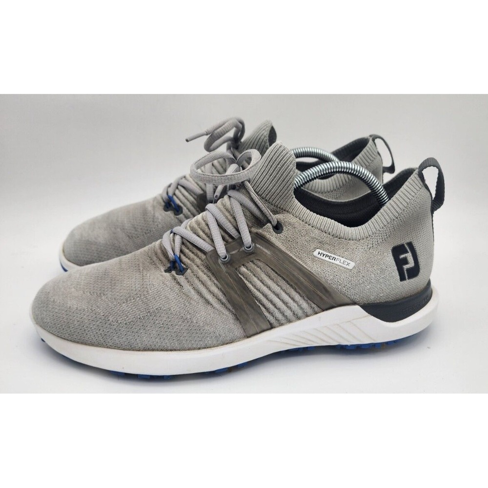 Footjoy HyperFlex Mens 11.5M Gray Knit 51080 Soft Cleats‎ StratoFoam Golf Shoes